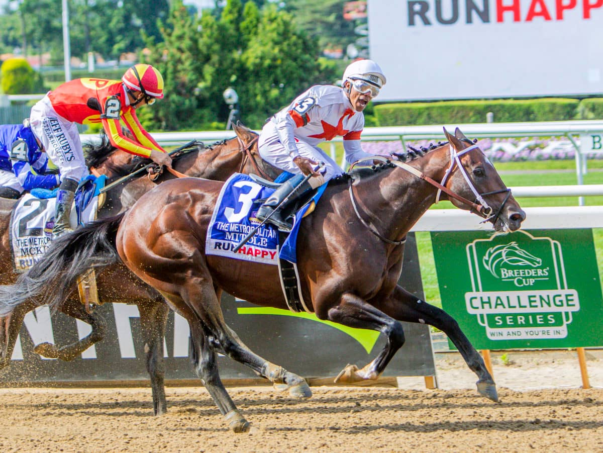 Mitole takes the G1 Met Mile | 2019 | NYRA Photo