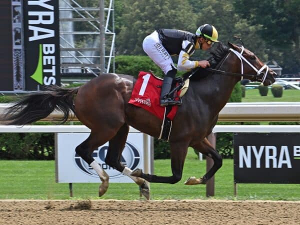 Pirate glides to a debut MdSpWt win at Saratoga on July 15 - Susie Raisher/NYRA
