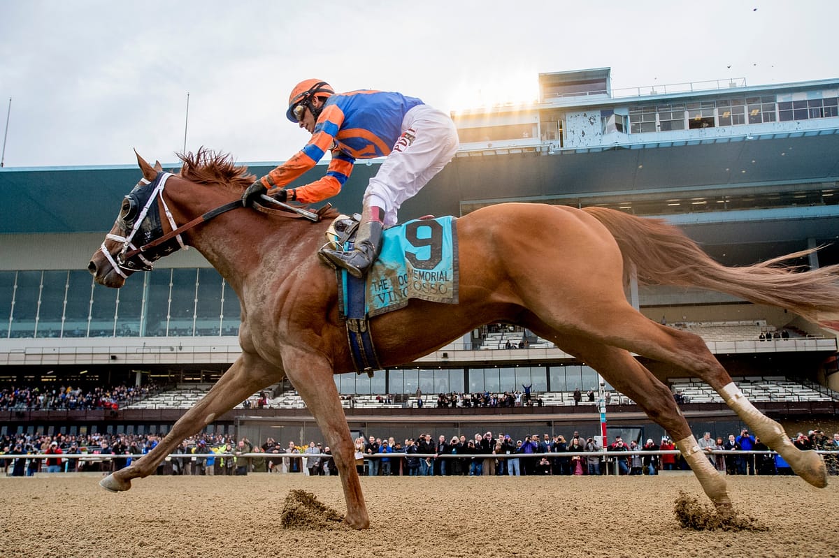 Vino Rosso takes the G2 Wood Memorial Stakes | Photo by Scott Serio/Eclipse Sportswire/Getty Images