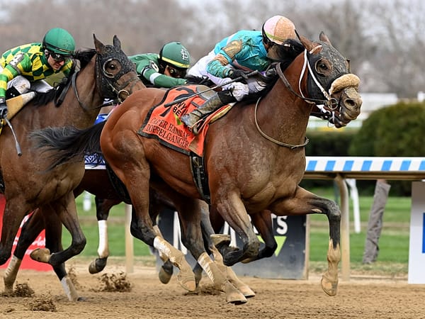 Doppelganger rolls to victory in the 2023 Carter H. (G1) - NYRA photo