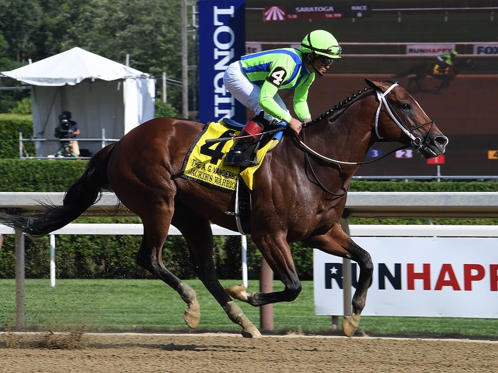 Jackie's Warrior makes history in Alfred G. Vanderbilt (G1 ...